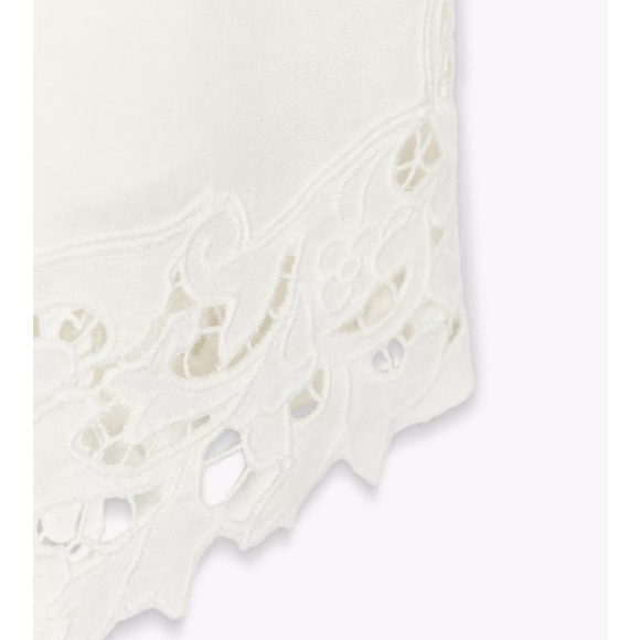 Zara ZW Collection Embroidered White Eyelet Skirt - Picture 2 of 4